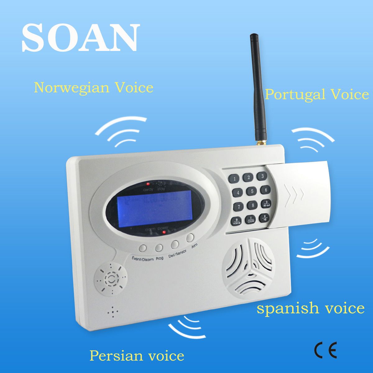 Wired\Wireless GSM PSTN Dual Network Panic Alarm System, Burglar Alarm System, Home Burglar Security GSM Alarm System (SN5800)